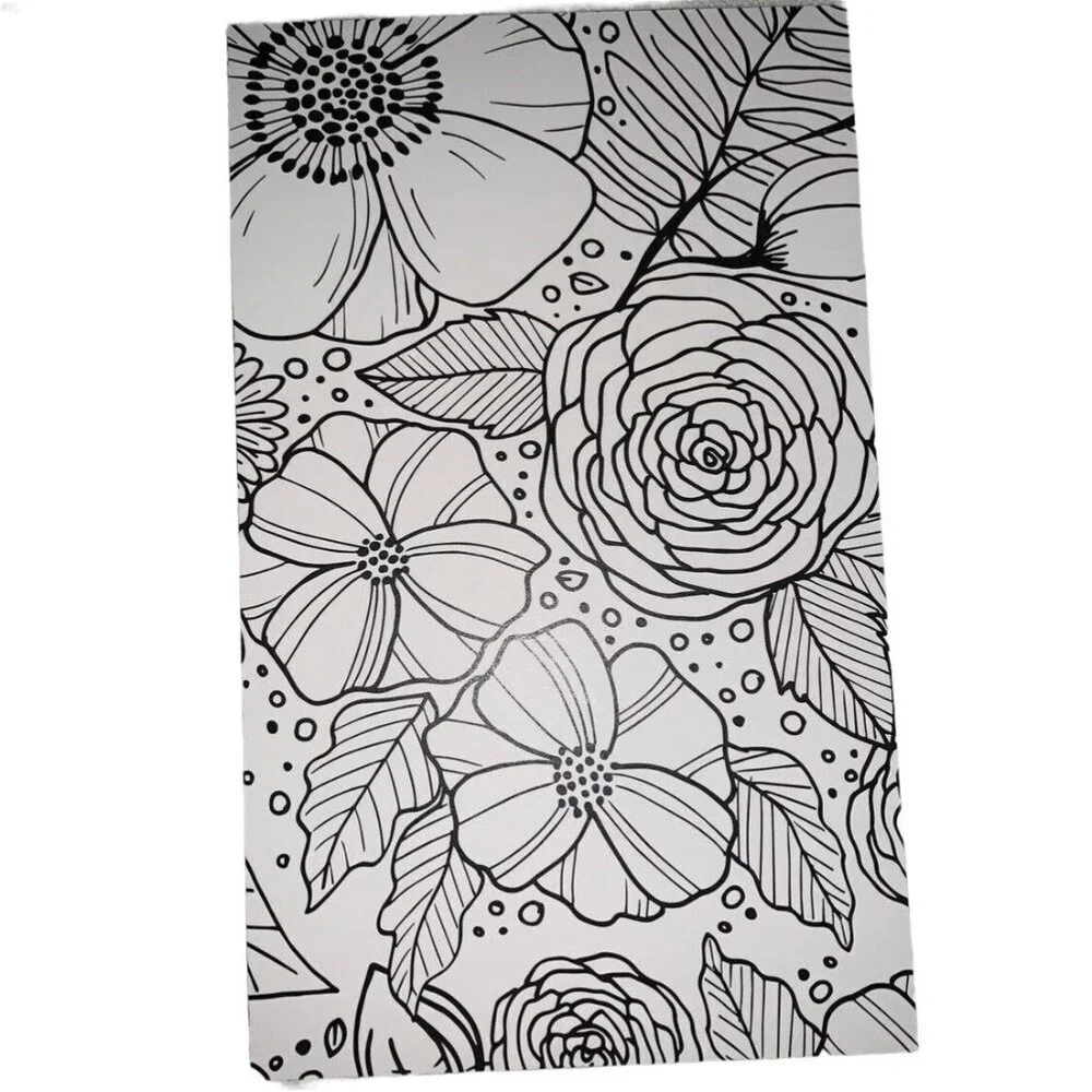 LimeLife Dashboard A5 Black White Coloring Cahier Travelers Notebook Insert